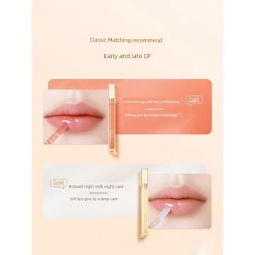 Zhiyouquan Son Dầu Dưỡng Ẩm Dưỡng Ẩm Dưỡng Ẩm Mặt nạ Môi Chăm Sóc Ban Đêm Xếp Chồng Môi Thủy Tinh Trong Suốt Son Bóng Nam Nữ