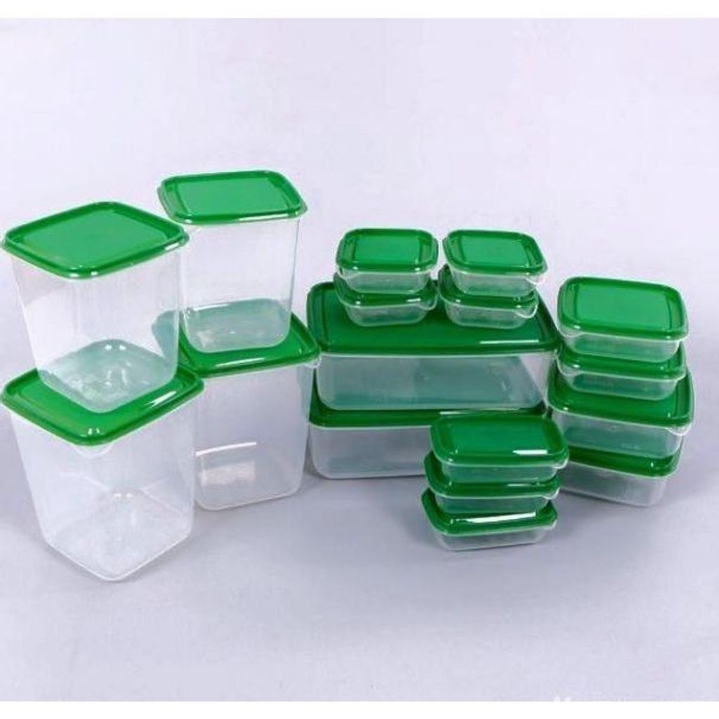 Bộ hộp đựng thức ăn 17 món - set 17 hộp nhựa cao cấp đựng thực phẩm bảo quản tủ lạnh tiện lợi