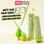 Hộp 10 bút Chì Gỗ Deli 2B/ HB Xanh Matcha Cao Cấp – Thiết Kế Tam Giác Chống Mỏi Tay Ngòi 3.2mm Viết Êm Khó Gãy