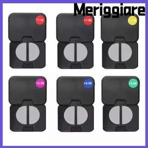 MERIGGIARE 1 Cặp Ống kính lão thị dính, Bảo vệ mắt Ống kính đọc sách hai tiêu điểm chống ánh sáng xanh, Kính siêu thị silicon phóng đại có thể tái sử dụng cho nam nữ
