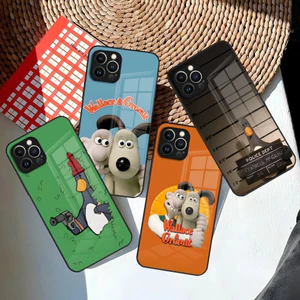 BK-1 W-WallaceS Ốp Điện Thoại G-Gromit Dễ Thương Cho Iphone 16 15 14 12 11 13 Pro Max Mini X 8 Xr Xs 7 Puls Vỏ Kính