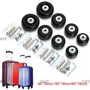 CAST 57-59MM Hành Lý Du Lịch Bánh Xe Chống Linh Hoạt Im Lặng Thay Thế Trục Bộ Dụng Cụ Sửa Chữa