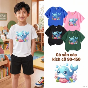 Áo thun trẻ em bé trai 10-40kg Mặc hằng ngày Vải mềm mại Dễ chịu