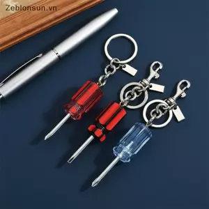 # HB # Dụng cụ Mini Hình tuốc nơ vít Móc khóa Mặt dây chuyền kim loại Túi cầm tay Móc khóa để sửa chữa tiện lợi hàng ngày.