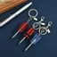 # HB # Dụng cụ Mini Hình tuốc nơ vít Móc khóa Mặt dây chuyền kim loại Túi cầm tay Móc khóa để sửa chữa tiện lợi hàng ngày.