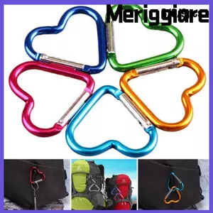 MERIGGIARE 3 / 6 / 9 Chiếc Nhôm Carabiner Bình Nước Chất Lượng Cao Treo Ngoài Trời Cắm Trại Dụng Cụ Móc Khóa