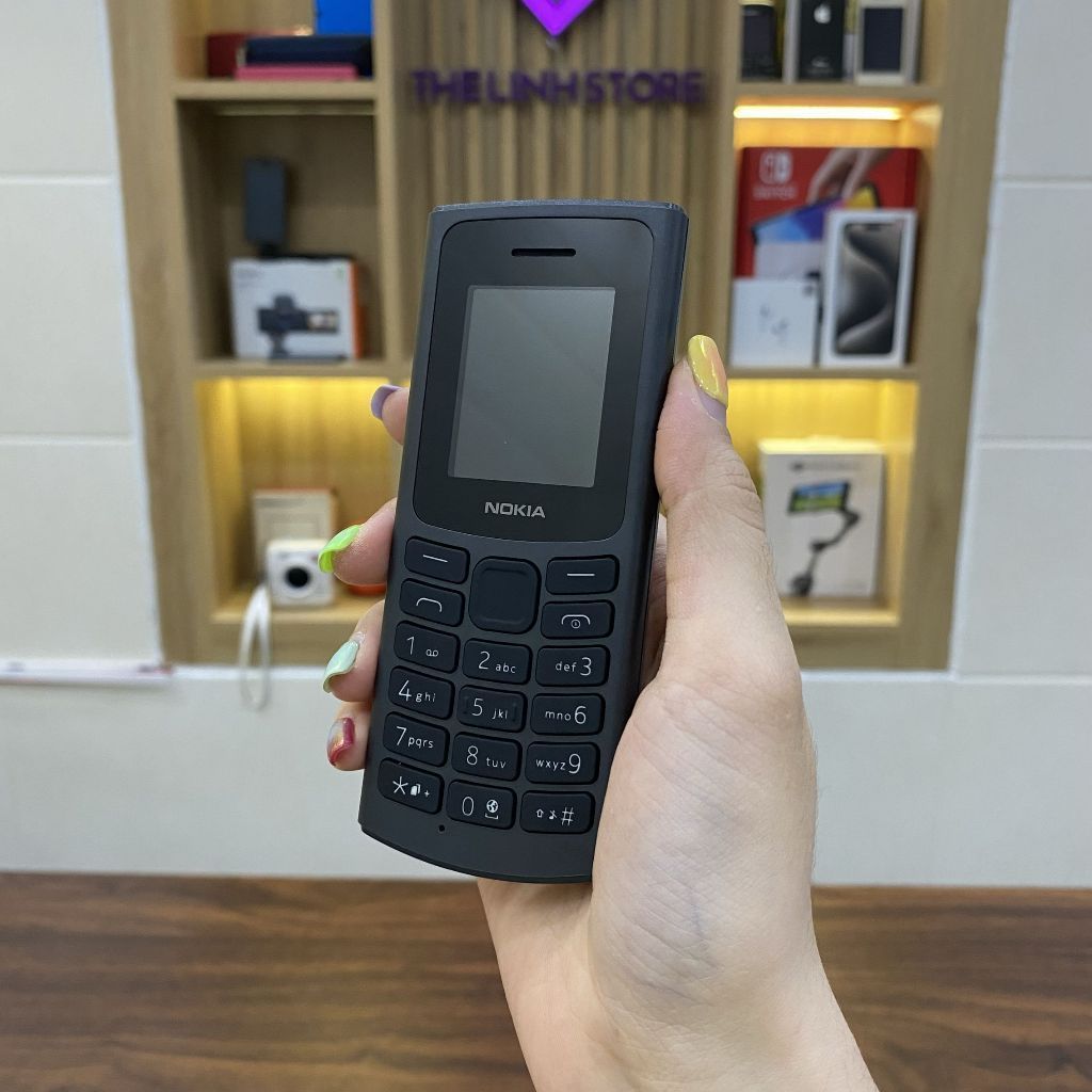 Điện thoại cục gạch Nokia 105 4G. máy cùi bắp. điện thoại cục gạch giá rẻ cho học sinh. máy cục gạch người già giá tốt
