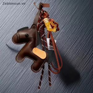 # HB # Y2K Vintage Da Pony Túi Charm Ngựa Năm Linh Vật Móc Khóa Đa Năng Móc Khóa Mặt Dây Chuyền Móc Khóa Treo Chìa Khóa Trang Trí Quà Tặng Năm Mới.