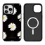 Ốp Điện Thoại Daisy Nền Đen Từ Tính Cho IPhone 17 Pro Max 17 Air 15 14 13 12 11 16 Plus Vỏ Chống Sốc