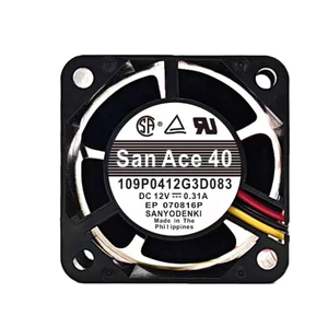 Thích hợp cho Quạt làm mát Sanyo 109P042G3D083 4028 12V 0.31A Khung gầm ba dây 4CM