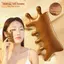 Lược massage đầu FAVORITEGOODS, Lược massage kinh tuyến cơ thể đa chức năng răng rộng, Năm răng giúp tuần hoàn máu Lược massage trị liệu bằng gỗ chống tĩnh điện Massage toàn thân