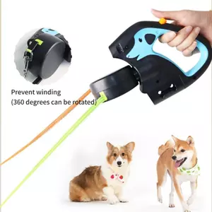 Dây chó ngoài trời hàng đầu có khóa tự động Dây kéo Nylon Tay cầm thoải mái Dẫn dắt cho giống Đi bộ đường dài Sử dụng