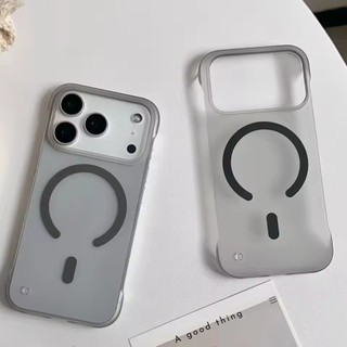 [JLK] Ốp điện thoại từ tính mờ không viền siêu mỏng cho iPhone 17 Air 16 15 14 13 12 11 Pro Max Plus Vỏ PC cứng mờ