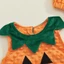Trẻ mới biết đi Trang phục bí ngô Halloween Áo cổ tròn không tay có mũ Quần áo Cosplay