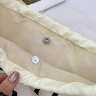 GS4 Mới Gentlewoman Cotton Áo Khoác Xuống Pong Túi Tote Nữ Dung Tích Lớn Bánh Bao Đeo Vai SG4
