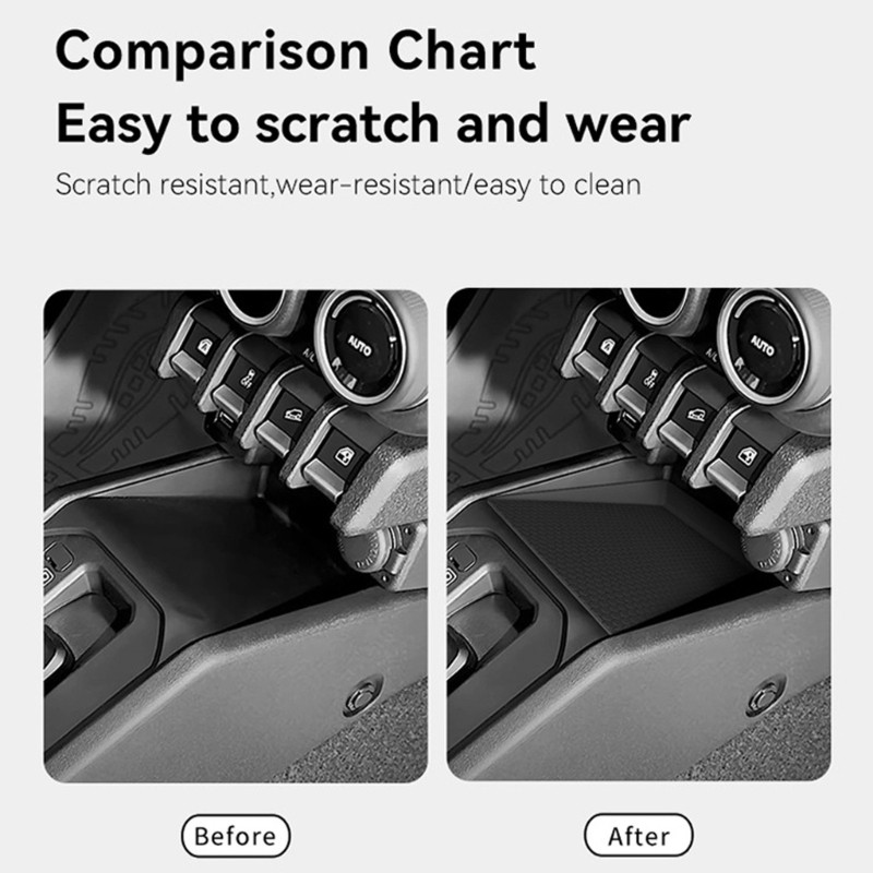 Custom Fit Silicone Storage Tray Not Slip Organizers Easy Clean for Vehicle Jimn