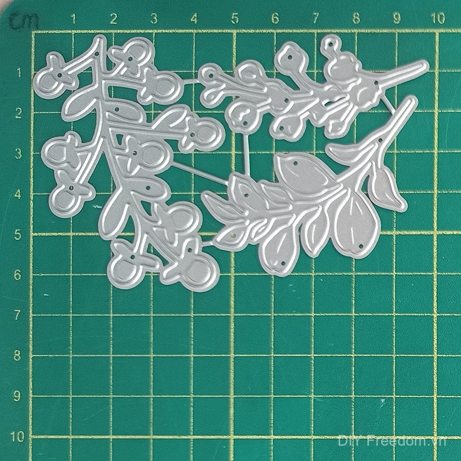 Lá Lá Thép Carbon Khuôn Cắt DIY Giấy Thủ Công Dập Nổi Khắc Mẫu Sổ Lưu Niệm Album Ảnh Thiệp Chúc Mừng Cắt Chết 6146