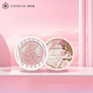 CHEERFLOR Baby Angel Phong cách Hàn Quốc sưng tông màu Bột làm dịu trang điểm và chải lông khỏa thân Phấn má hồng Màu sắc tinh tế tự nhiên Bột làm sáng da
