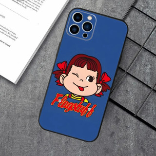 Ốp Điện Thoại TP-1 Fujiya Milky Peko-Chan Cho Apple iPhone 17,15,13,12,11, XS, XR, X, 8,7, Pro, Max, Plus, mini Silicone Đen Cover