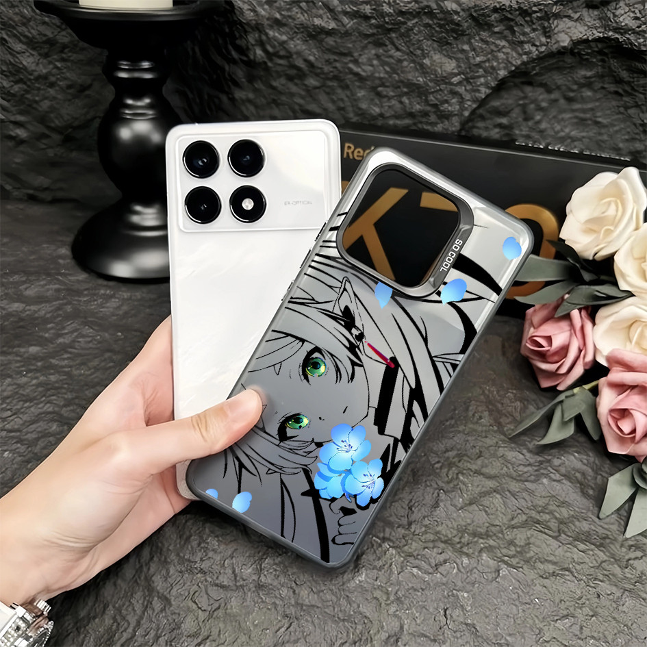Dành cho Redmi Turbo 5 Max Turbo 4 Pro ‌Ốp điện thoại K90 K80 K70 POCO X8 X7 Pro X6 F8 F7 F6 Pro F5 Anime FRIEREN Vỏ điện thoại cho Redmi Note 14 Pro 13 12 Vỏ POCO chống sốc Vỏ Redmi