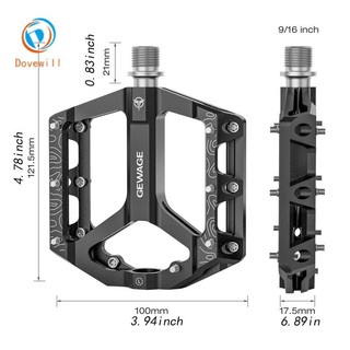 Dovewill Bàn Đạp Xe Đạp Chống Trượt Có Vòng Bi, Dành cho Xe Đạp Đường Bộ và BMX