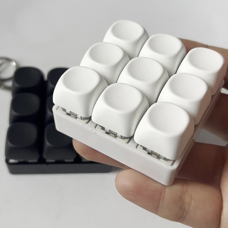9 Phím Chống Lo Âu Ngón Tay Bàn Phím Keycaps DIY Giảm Căng Thẳng Fidget Đồ Chơi Đảng Điểm Keycaps Để Giảm Lo Âu