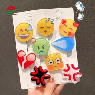 Kẹp tóc cảm xúc vui nhộn dễ thương phong cách Hàn Quốc dành cho nữ
