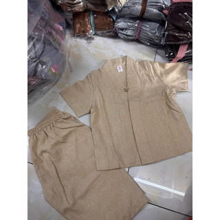 set đồ bé trai linen, mẫu bà lai, pháp phục bé đi chùa