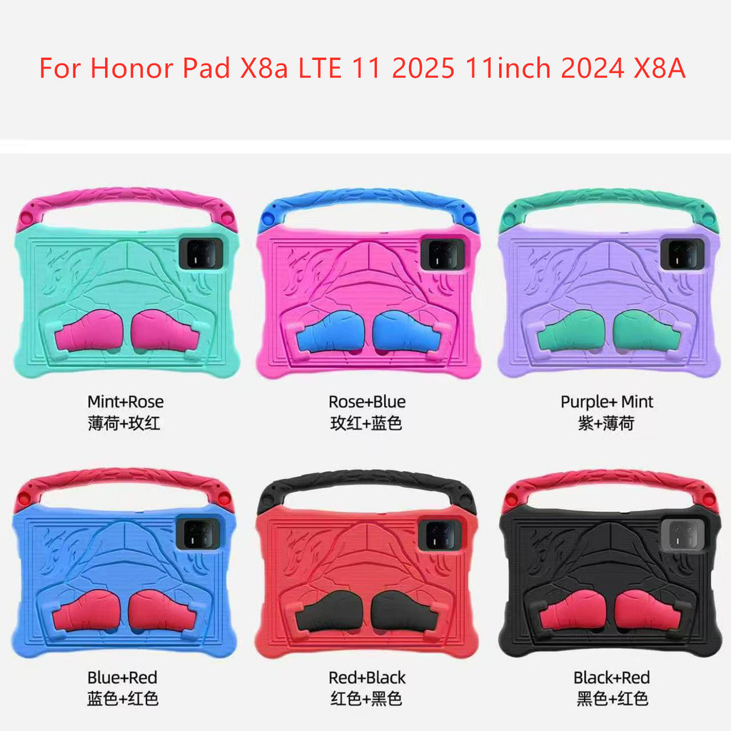 Ốp Lưng Tương Thích Cho Honor Pad X8a LTE 11 2025 11inch 2024 X8A An Toàn Eva Trẻ Em An Toàn Đứng Trẻ Em Chất Liệu Bọt EVA Vỏ Bảo Vệ Cầm Tay Chống Sốc Di Động