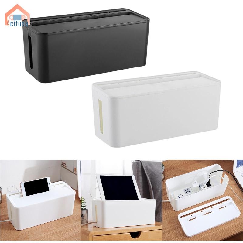 Hộp Quản Lý Cáp Hộp Đựng Tiết Kiệm Không Gian Trang Trí Hiện Đại Có Nắp Di Động Tổ Chức Cho Dây Rời Quản Lý Phòng Ngủ TV