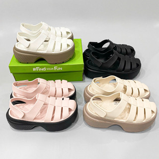 Sandal Dinas Rọ Stomp unisex cao cấp, sandal stomp 6 phân đế cao hách dáng nhựa eva kháng khuẩn êm chân