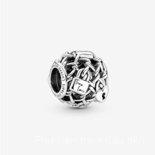 Hàng Spot [Mới 2025] Vòng tay bóng rỗng bằng bạc Pan 925 Hạt rời