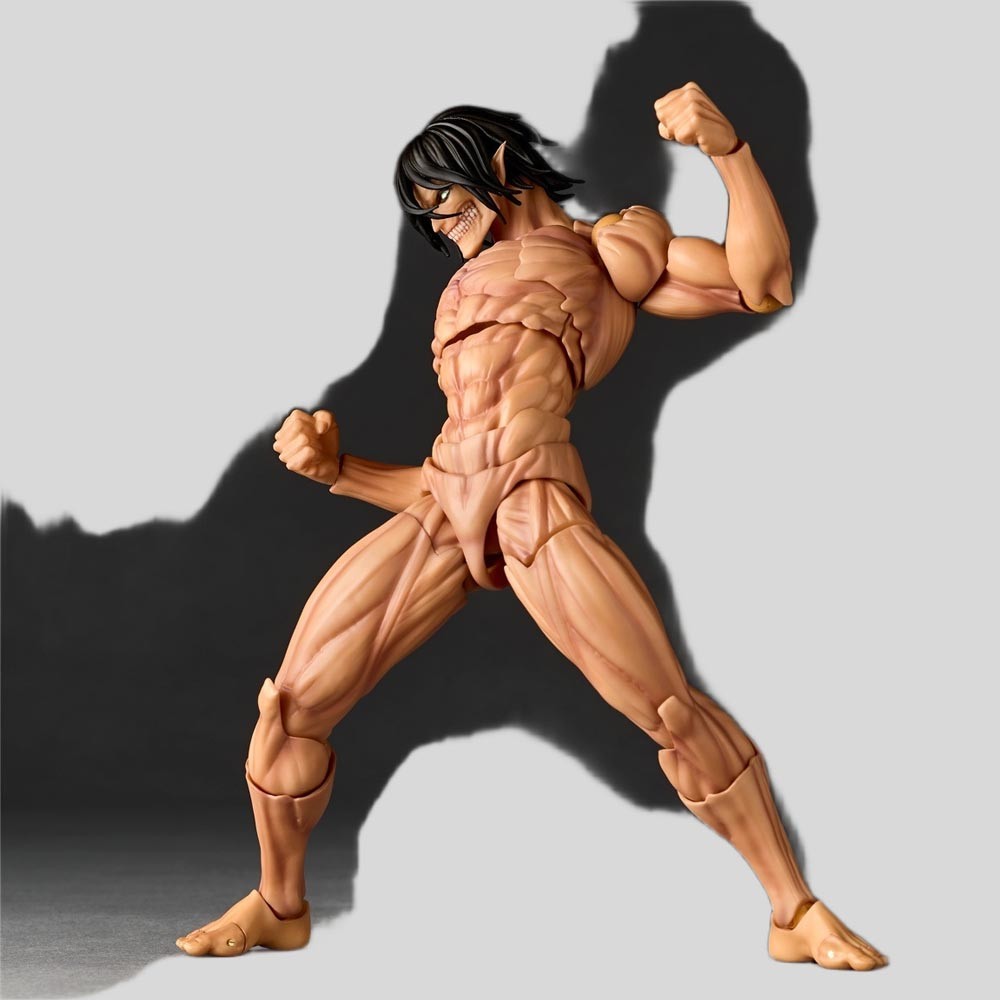 Attack on Titan Eren Jaeger Action Figure Revoltech Amazing Yamaguchi Eren Yeager Model Toys Figures Movable PVC Collection Doll