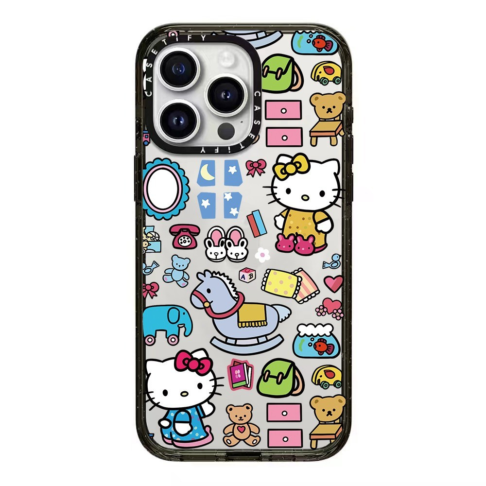 Ốp Điện Thoại Acrylic Milk Cat Cho iPhone 17ProMax 16Plus 15 14 13 12 Vỏ Bảo Vệ Chống Sốc