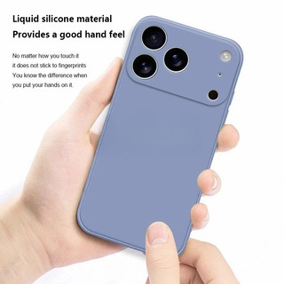 Dành Cho iPhone 17e 17 Air Pro Max Chất Lỏng Chống Sốc Mềm TPU Silicon Ốp lưng iPhone 17ProMax 17Pro 17PM 17Air Mềm Cảm Giác Da Điện Thoại Ốp Lưng Mềm Phòng Chống Ốp Lưng Mềm