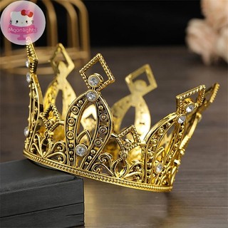 Moonlights Cô Dâu Cưới Tiaras Pha Lê Vương Miện Nhỏ Bánh Brithday Trang Sức Trang Trí Trẻ Em Nhỏ Diadem Phụ Kiện Tóc EN