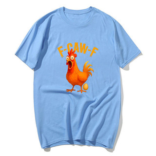 Ngộ nghĩnh F-CAW-F Gà La Hét FcawF Trứng Gà Meme Hài Hước Áo nam Nữ 100% Cotton Áo Sơ Mi Tay Ngắn Áo Size S-XXL
