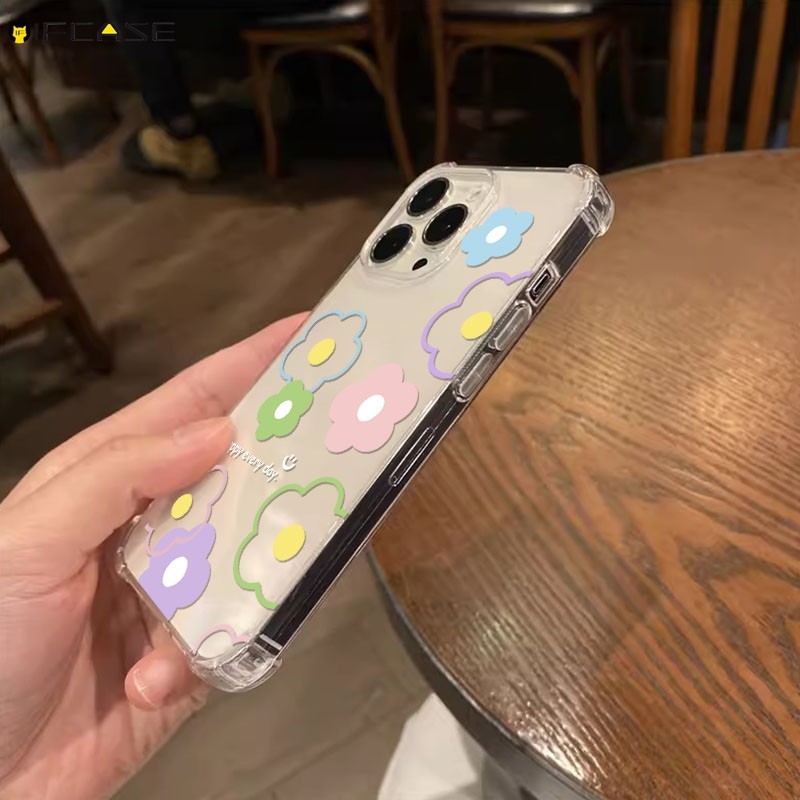 Dành Cho Vivo V70 Elite FE V60 V50 V50E Lite S50 S30 Y51 Pro Mini Y37T Y31D Y31 Y29 Y29S Y21 Y21D Y11D Y11 Y05 G3 T5X Ốp Điện Thoại Đơn Giản Nhiều Màu Sắc Đường Xanh Hoa Vỏ Mềm
