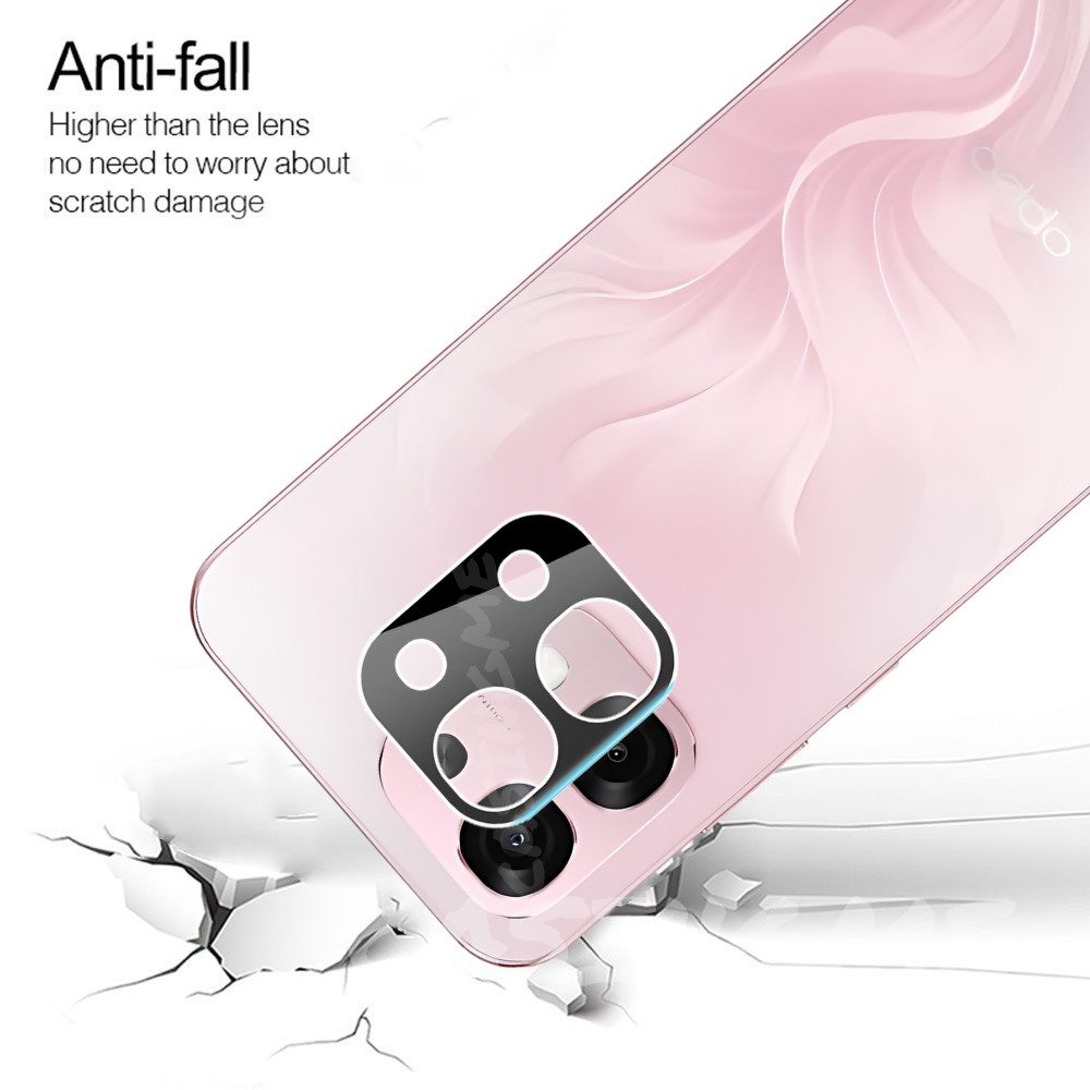 Ống kính máy ảnh 3D bảo vệ camera cho OPPO A6 Pro 5G/A6i 2025, kính cường lực Full Cover, bảo hiểm toàn diện
