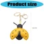 Exhila Ladybeetle Thiết Kế Móc Khóa Da Mềm Nhẹ An Toàn Đóng Cửa Cho Chìa Khóa
