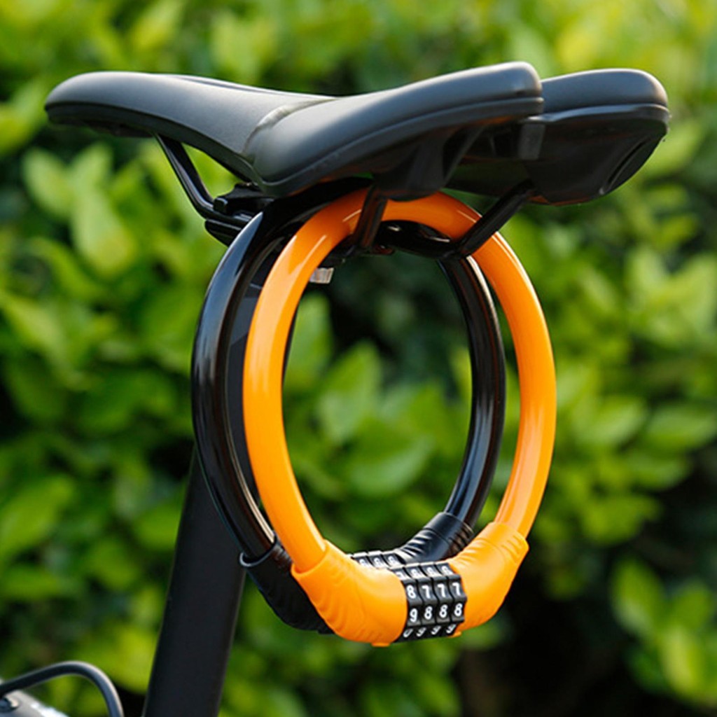 Scooter Lock Universal Bike Lock with 4-Digits Codes Resettable Combination Password Multipurpose Anti-theft kouvn