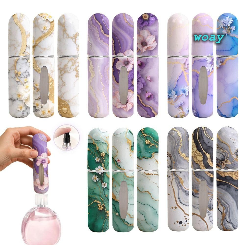 Bình Nước Hoa Mini WOAY, Bình Xoay Xịt Chống Rò Rỉ Có Thể Đổ Lại, Bình Xịt Xịt 5ml Dễ Thương Du Lịch
