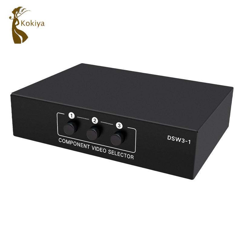 Ypbpr Switcher Selecter TV trong 1 Out Component AV Video Switch Box 1080
