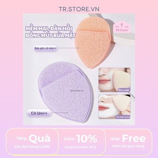 Mút Tẩy Da Chết Rửa Mặt Đa Năng Gecomo, Bông Mút Mềm Mịn Tẩy Trang Hiệu Quả