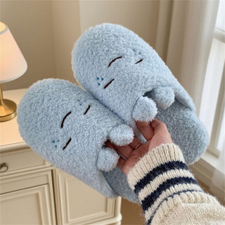 XIXITIAO dép bông  nữ, thoải mái, yên tĩnh, dễ thương, giữ ấm