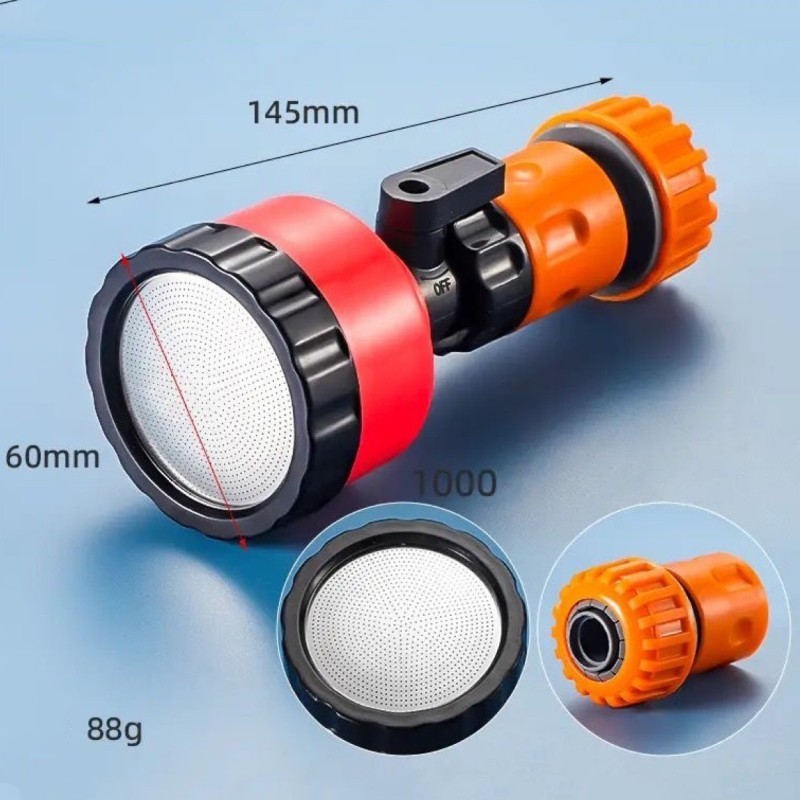 Vòi Xịt Tăng Áp Tháp Xanh N91K, Súng phun nước rửa xe, tưới cây đa năng 8 chế độ, chất liệu nhựa ABS cao cấp