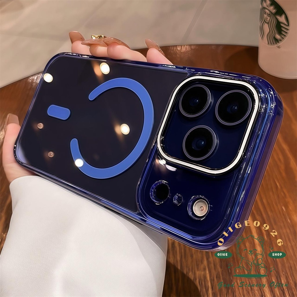【 Ốp lưng iPhone17 】 Vỏ điện thoại từ tính pha lê đá cam iphone17 Pro Max 16 15 14 13 cho vỏ iPhone vỏ mềm silicon TPU chống sốc