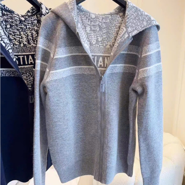 Áo Khoác Len Tăm 2 Vạch Lưng CRH Điiii OOk KCloset Áo Len Mặc 2 Kiểu Dày Dặn Dáng Rộng Nam Nữ NA26