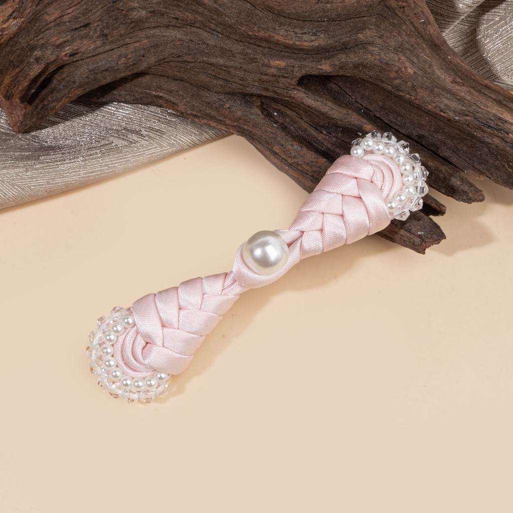 Tùy Chỉnh Quần Áo Sườn Xám Phong Cách Trung Quốc, Handmade Đính Hạt Nút và Ngọc Trai Pha Lê