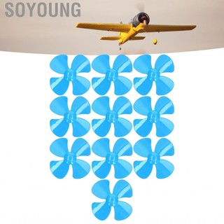 Soyoung FTVOGue 10pcs Propeller 4 Blades Vật liệu gió mạnh Trọng lượng nhẹ 40mm DIY Đồ chơi DIY SHIP Model RC Thuyền Vệ sinh Khoa học và Giáo dục Đồ chơi (Đỏ)